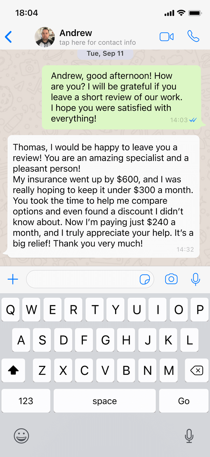 Review from Andrew